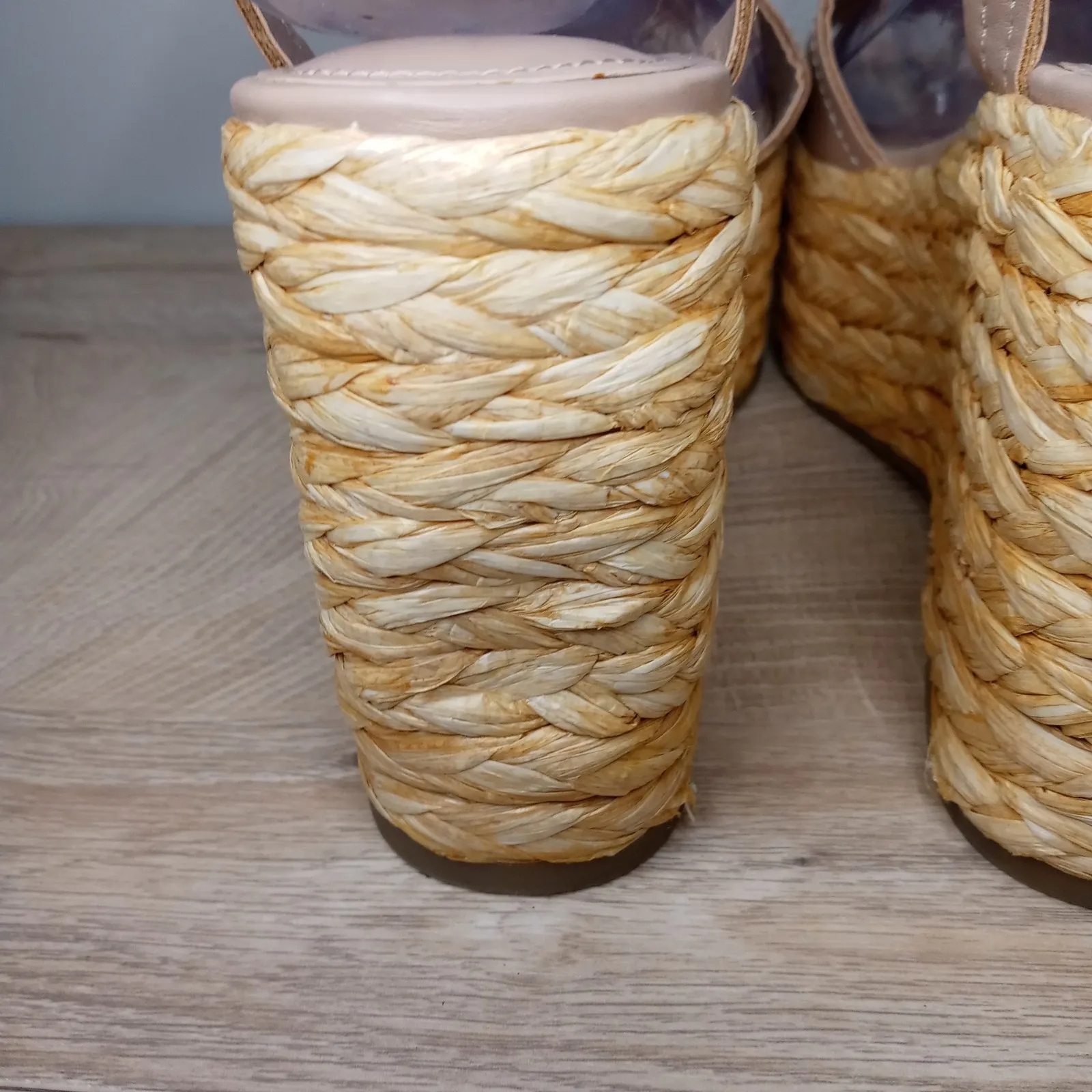 Marc Fisher Sandals Womens Lite Latte Platform Espadrille Burain Wedge Size 7.5M - Image 8