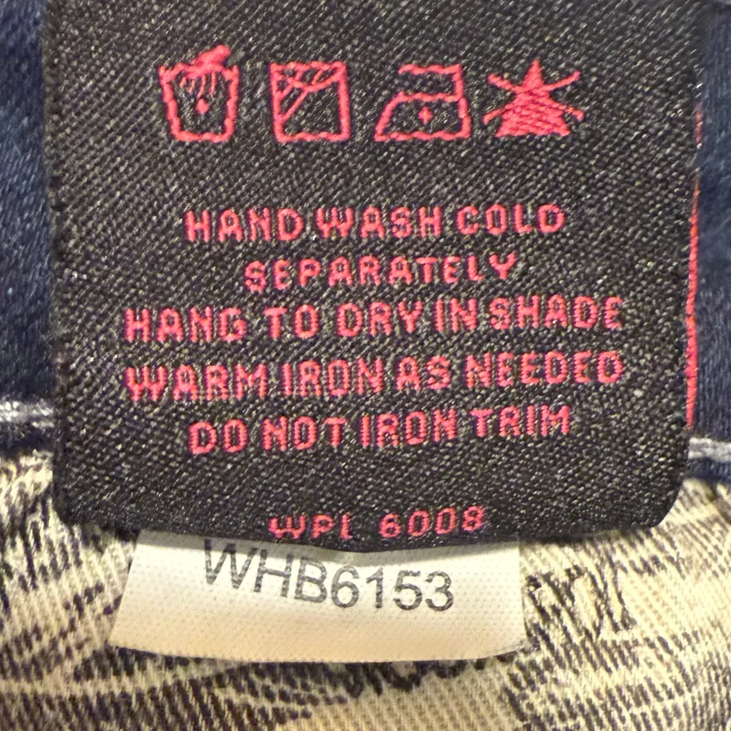 Rock and Roll Denim High Rise Flare Leg Bell Bottom Frayed Jeans Size 30 x‎ 32 Blue - Image 11