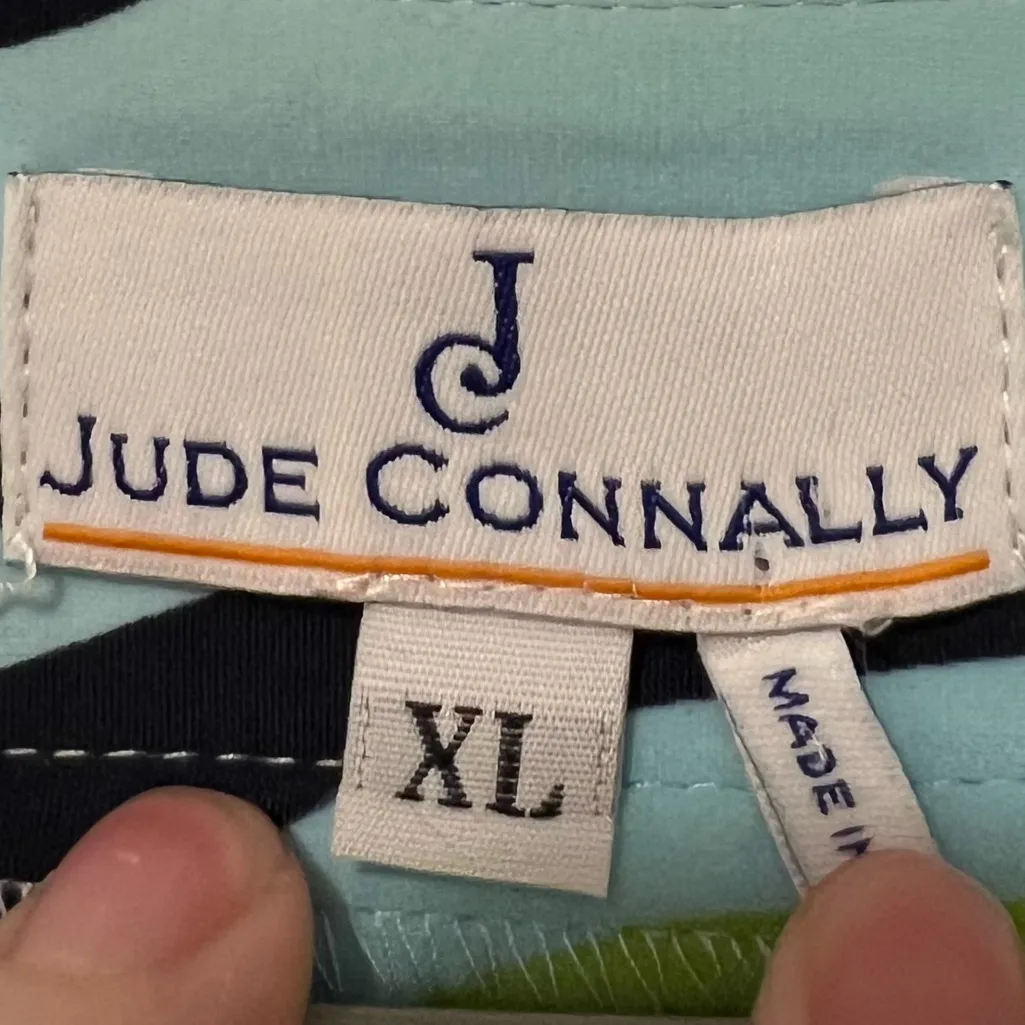 Jude Connally Megan Dress Jude Cloth in Blue and Green Wave Size XL - Image 6