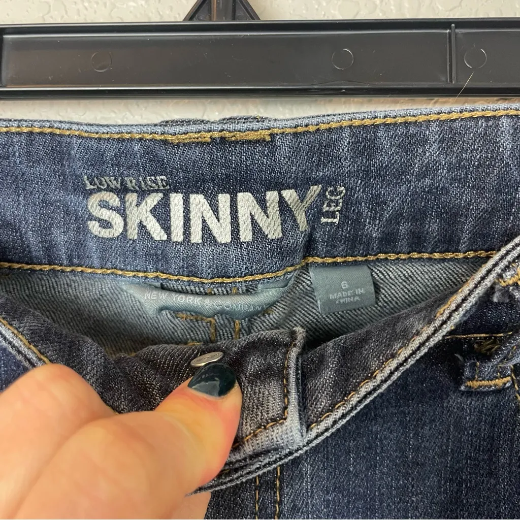 New York & Company Low Rise Skinny Jeans - Image 4