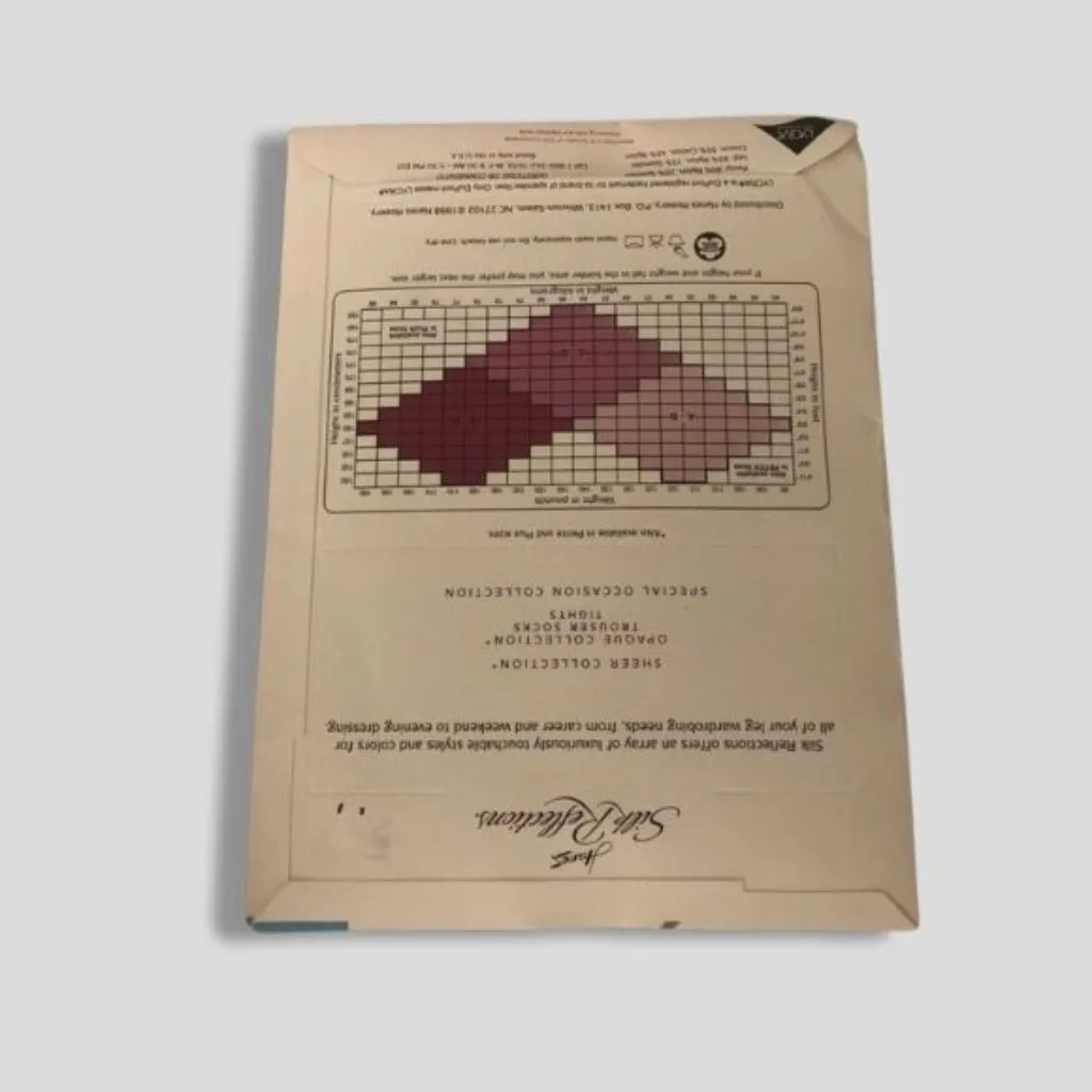 Hanes Silk Reflections Pantyhose Stockings Control Top Sandalfoot Pearl AB S/M - Image 2