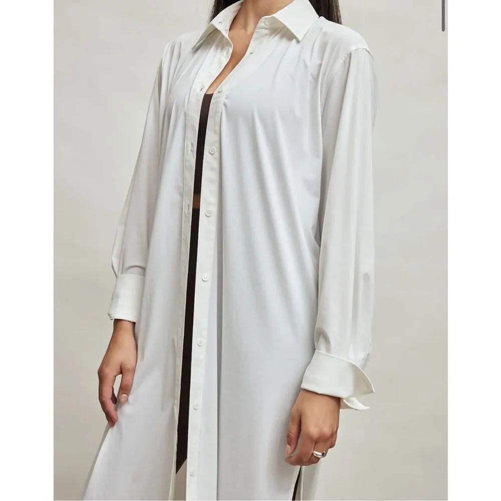 Carbon38 Oversized Tunic Dress Sz XL NWT White - Image 3