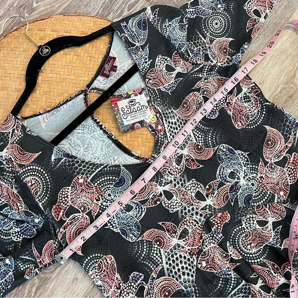 Salaam nwt‎ goldfish printed swing dress - Image 7