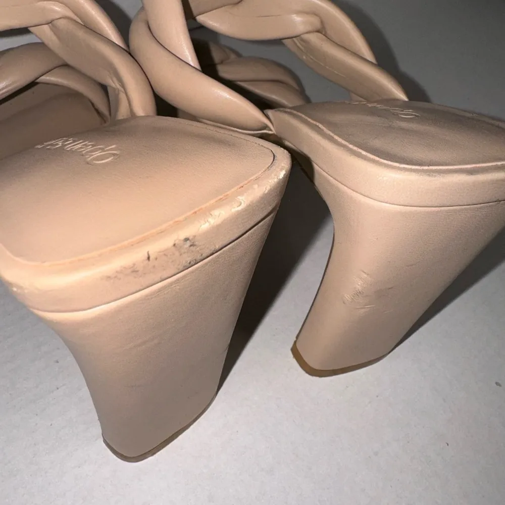 Nordstrom Nude Braided Leather Heels Heel Tan - Image 10