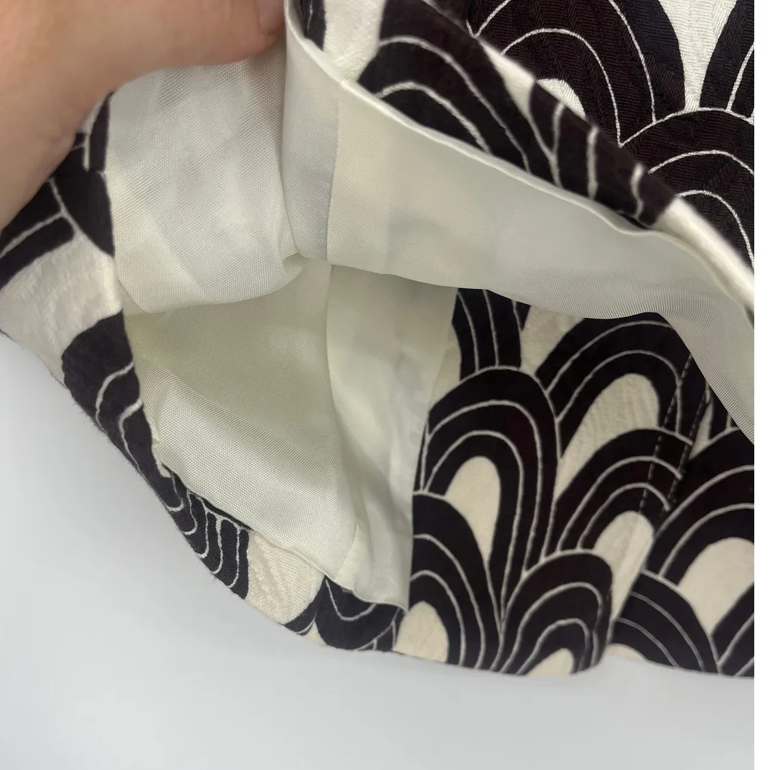 Trina Turk Art Deco Quilted Womens Blazer Sz 2 Jewel Retro Y2K Glam Brown Crop - Image 9