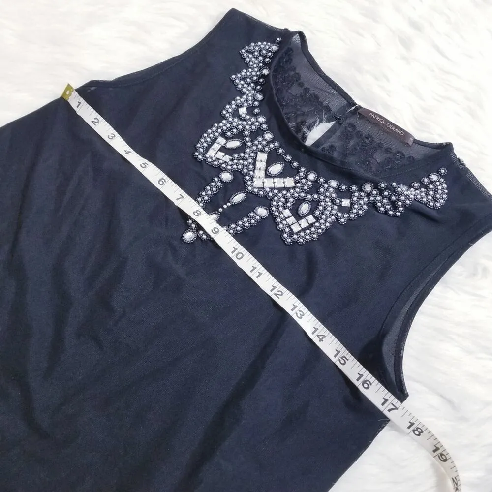 Patrick Gerard Rhinestones Gem Blouse Size 4 - Image 7