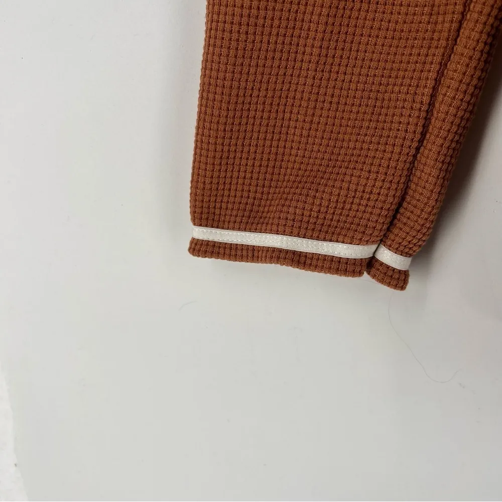 EoMENIE Womens Size L Waffle Knit V - Image 5