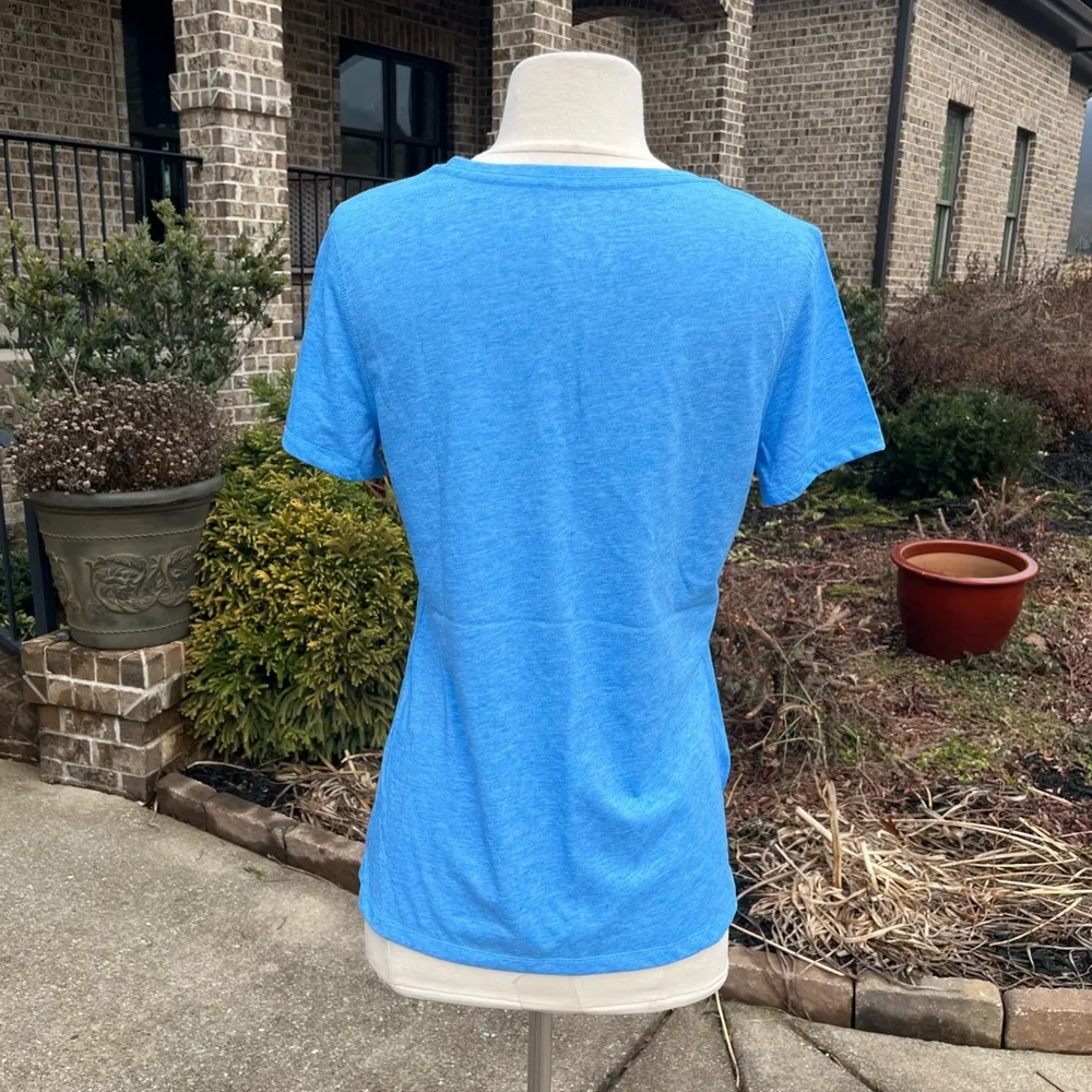 Tee Shirt V Neck Gym Leisure Short Sleeve Pizza Humorous - Image 3