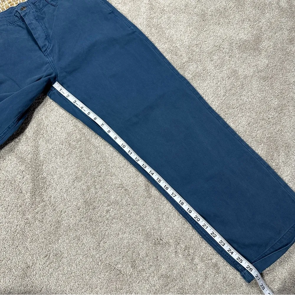 Free People Relaxed Boyfriend Chino Ankle Pants Mid Rise Contemporary in Navy 29 - Image 13