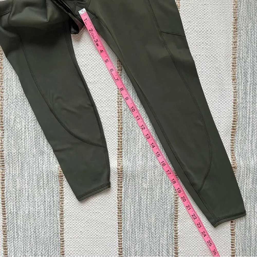 Athleta Rainier 2 in 1 Green Animal Print Tight With Shorts Women’s XS Petite - Image 3