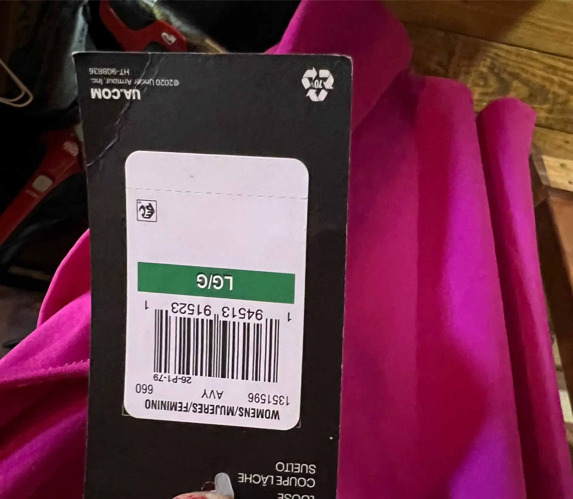 NWT Under Armour Pink Sleeveless Tank Workout Exercise Top Sz L   - Image 3