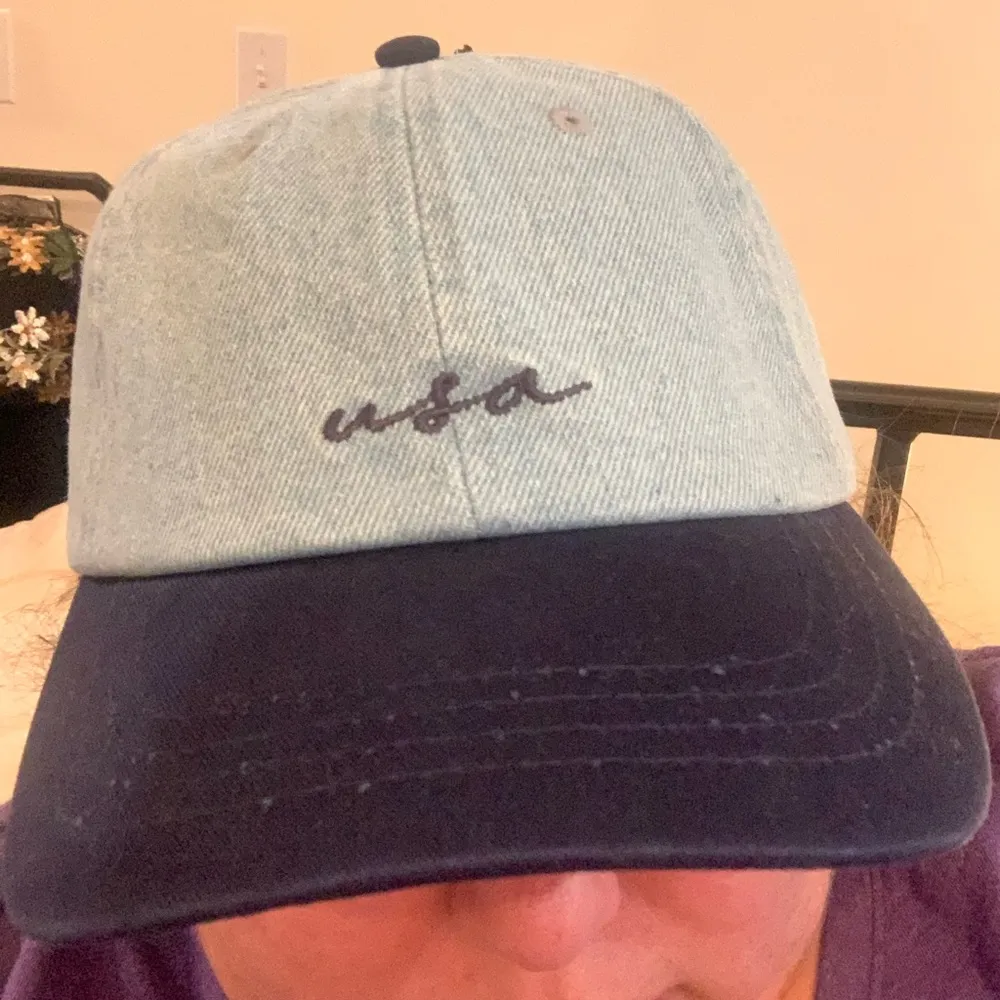 Cotton On Women’s USA hat perfect the Fourth of July denim new - Image 2