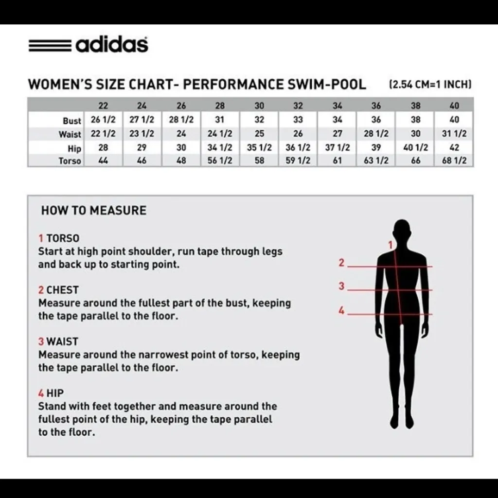 Adidas Solid V Back Swimsuit 28 - Image 4