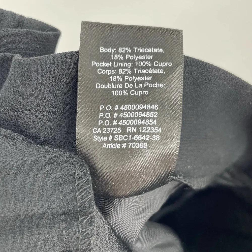 ARITZIA Babaton Conan Pant Crepe Cropped Dress Pant Size 4 Black Tamarind - Image 10