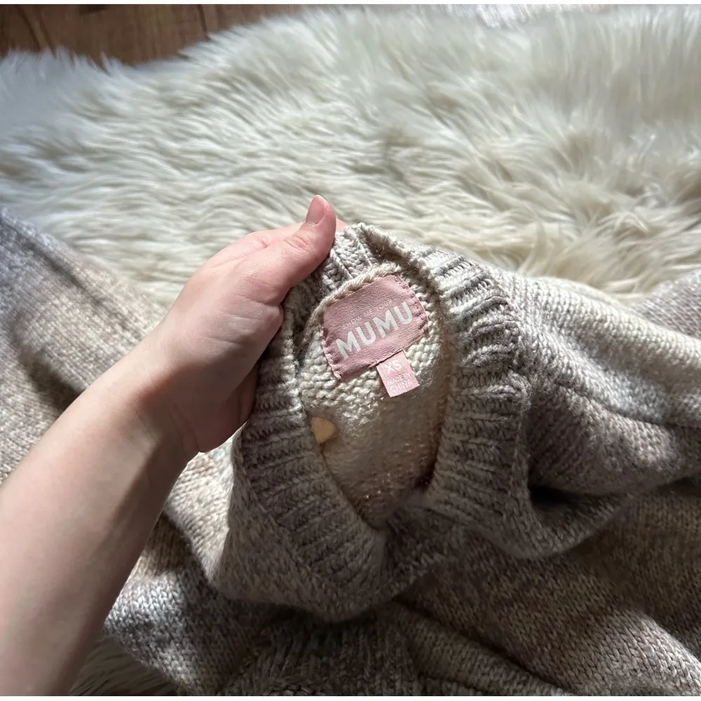 SHOW ME YOUR MUMU Timothy Tunic Sweater Neutral Space Dye Knit - Image 10