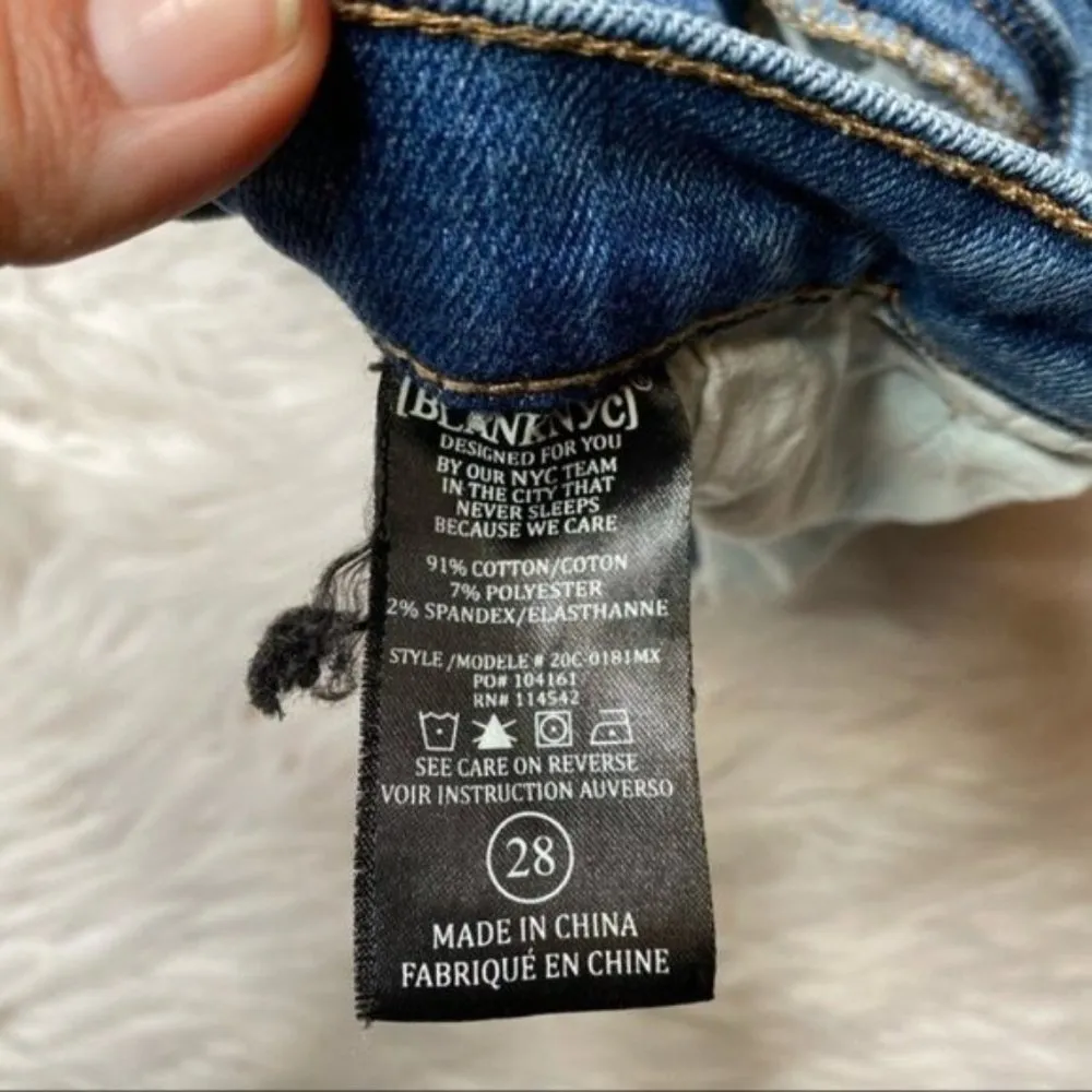 Blank NYC Way Back When Denim Mini Skirt Size 28 - Image 6