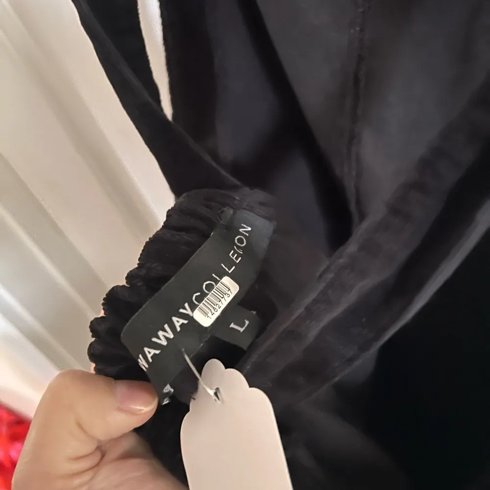 Stowaway Corduroy Maternity Overalls by Black Size L - Image 8