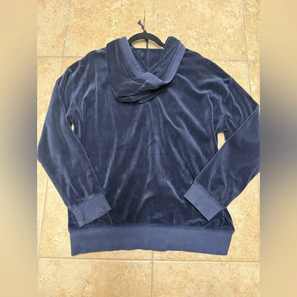 Vintage juicy couture black label velour hoodie - Image 2