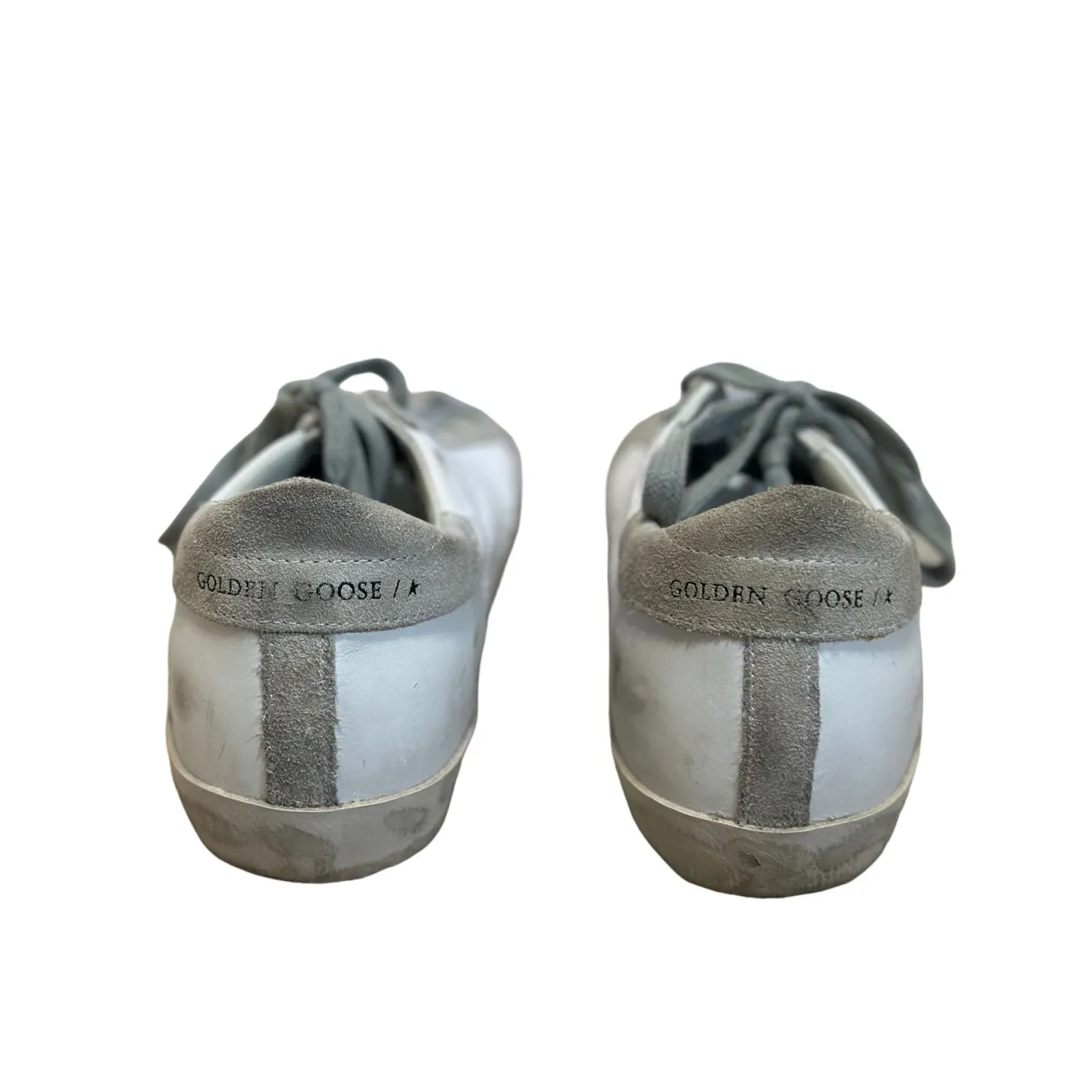 Golden Goose Superstar White‎ Leather & Python Sneaker size 37 - Image 4