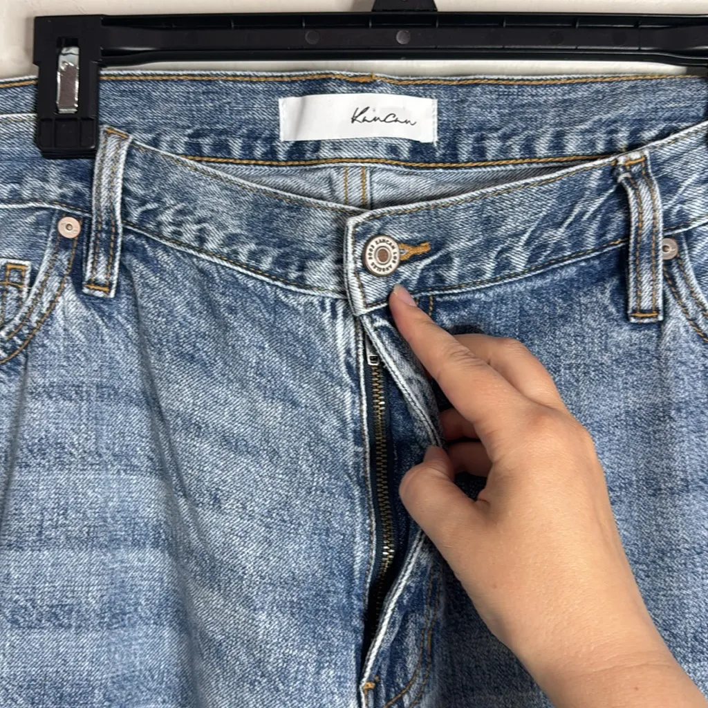 KanCan Trevie Ripped Distressed Cropped Ultra Hi - Image 11