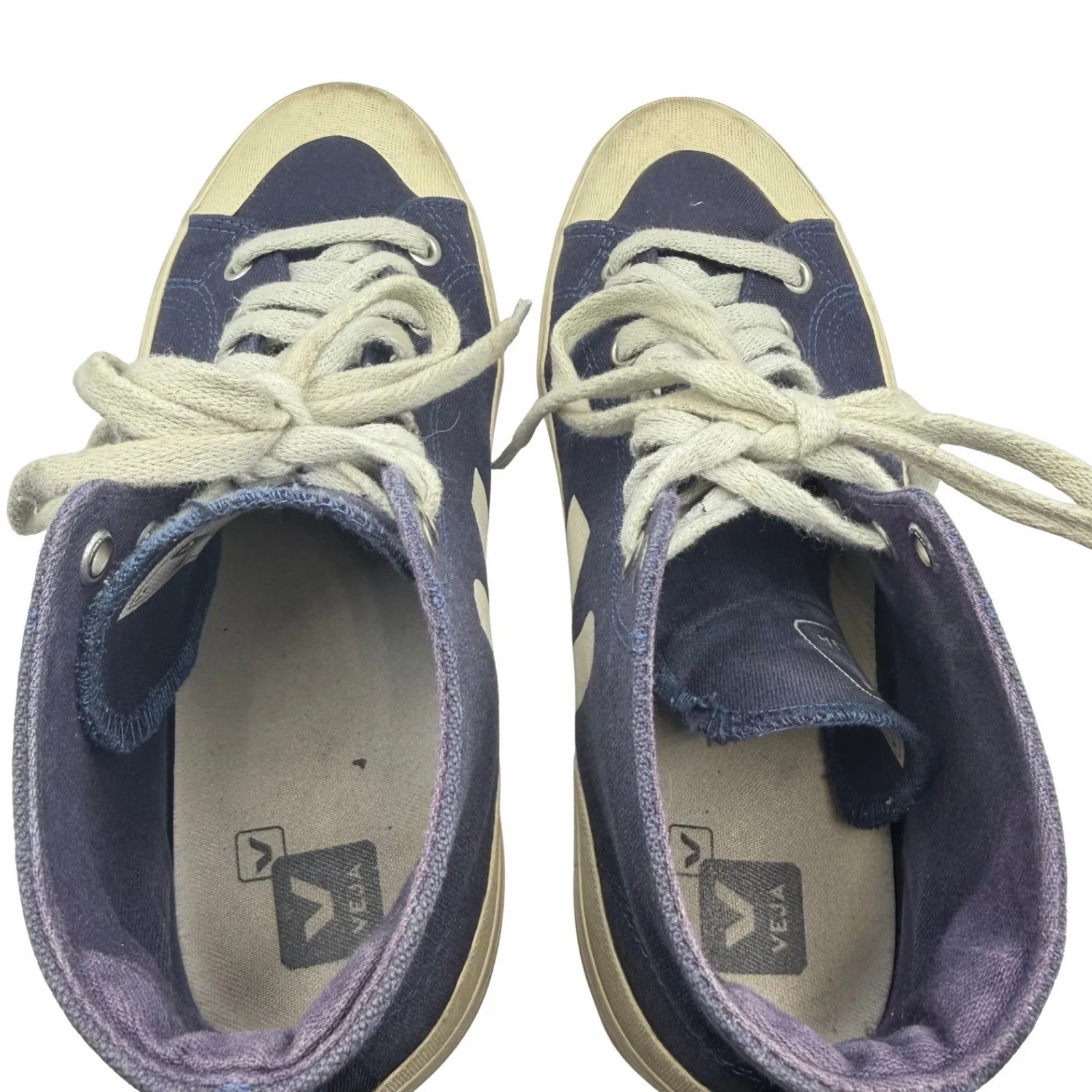 Veja Blue High-Top Sneakers Women's size 39/8 Streetwear Casual - Image 6