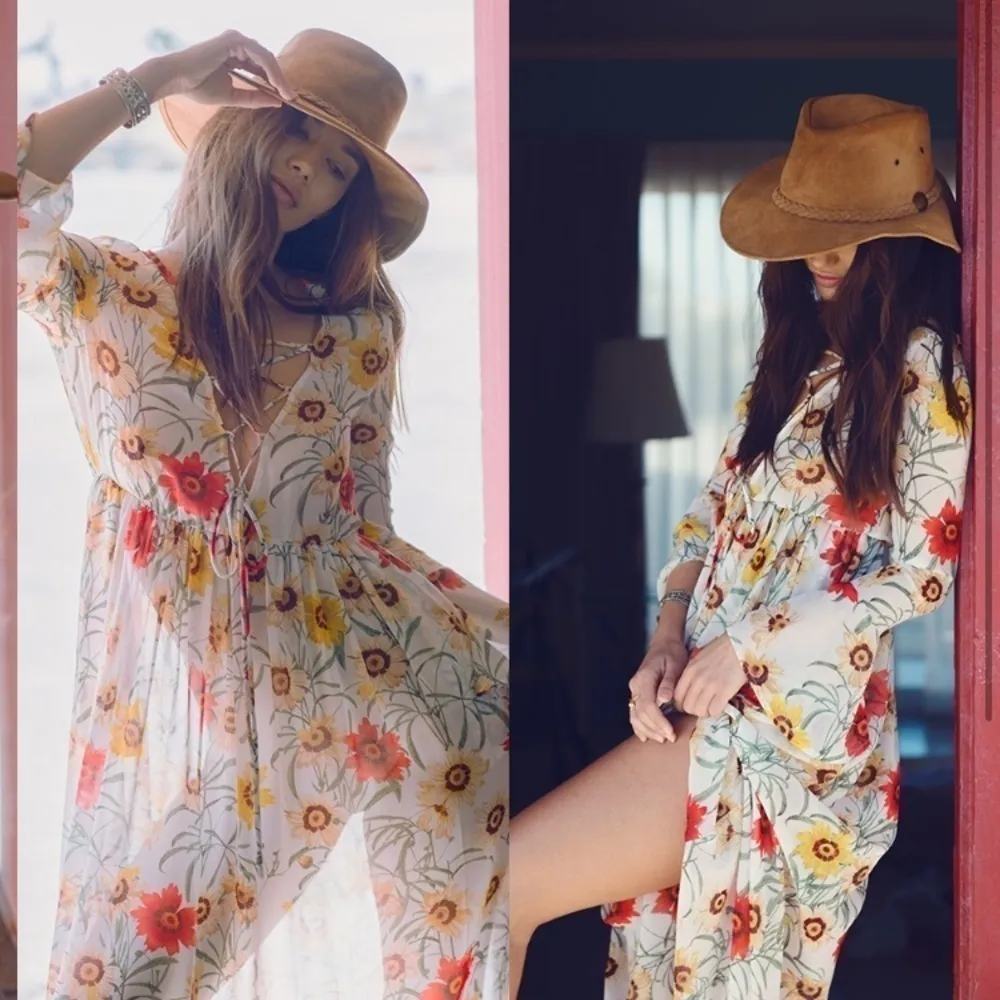 Wildfox Daisy Maxi Lace Up Dress - Image 2