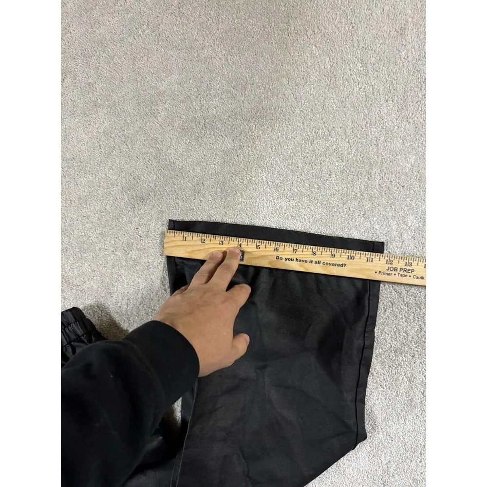 Zara Wide Leg‎ Faux Leather Pull On Black Pants Womens Size XS NWOT - Image 9