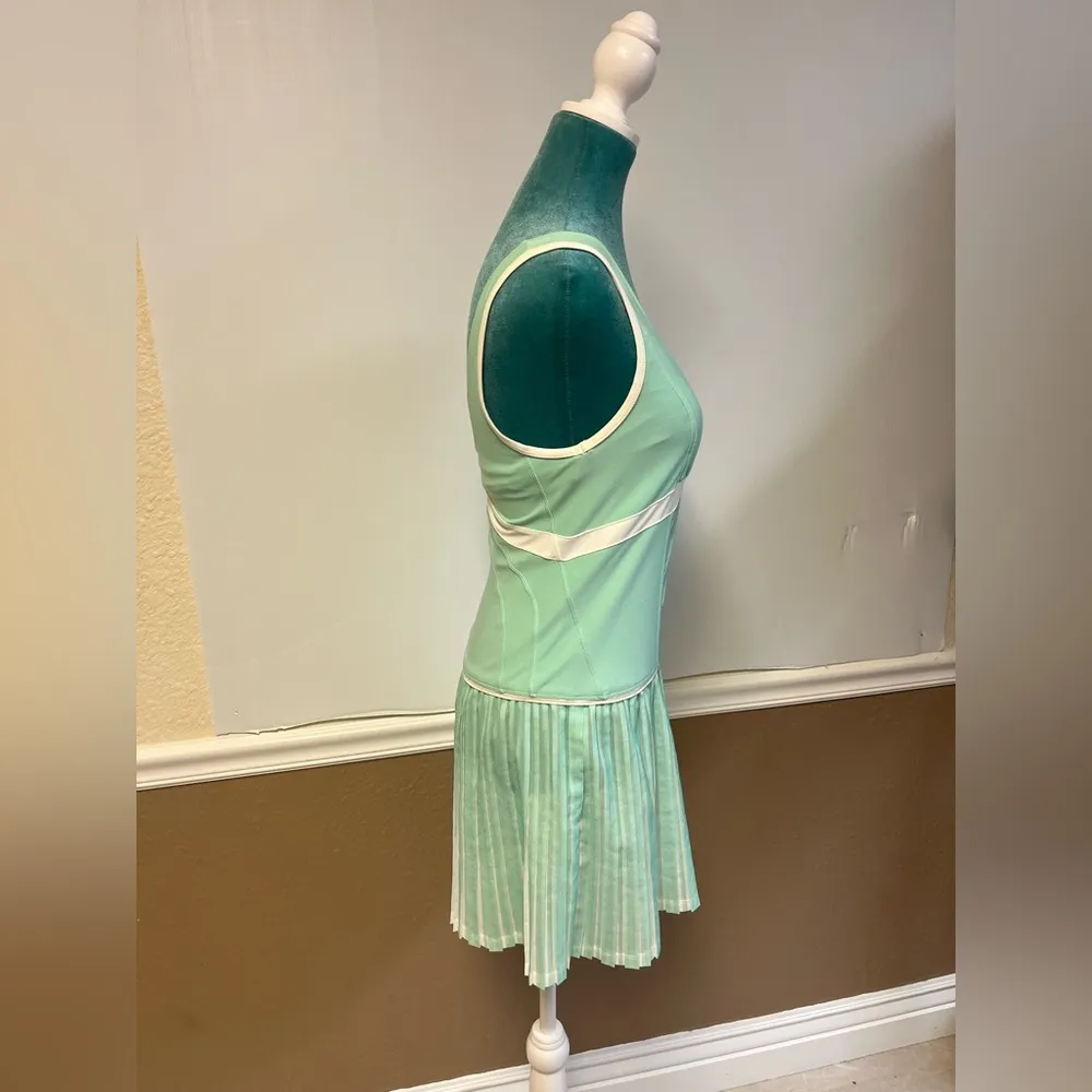 Nike Mint Green Tennis Dress – Size Small | Pleated Skirt | Y2K Athletic Style - Image 3