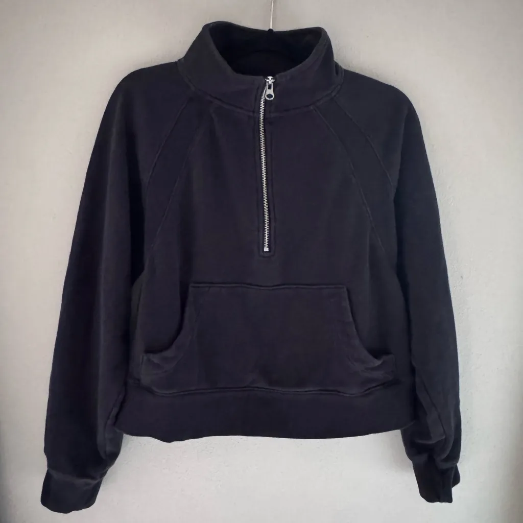 GapFit Black Half-Zip Pullover Size M - Image 2