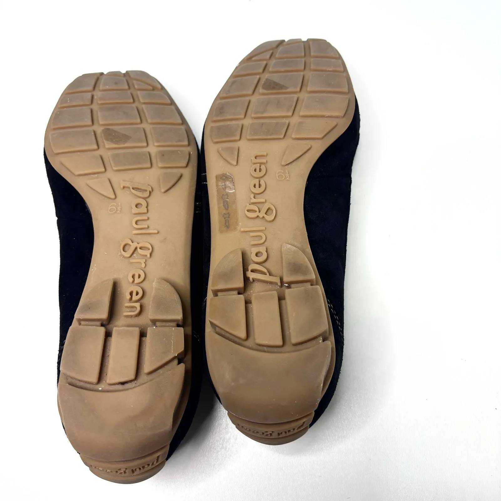 Paul Green Black Suede Driving Moccasin Toe Boat Loafer Shoes 6.5 - Image 9