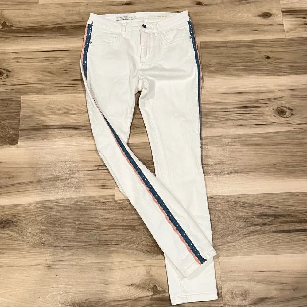 Anthropologie Pilcro and the Letterpress Hi Rise Skinny Stripe Jeans Women’s 27 - Image 5