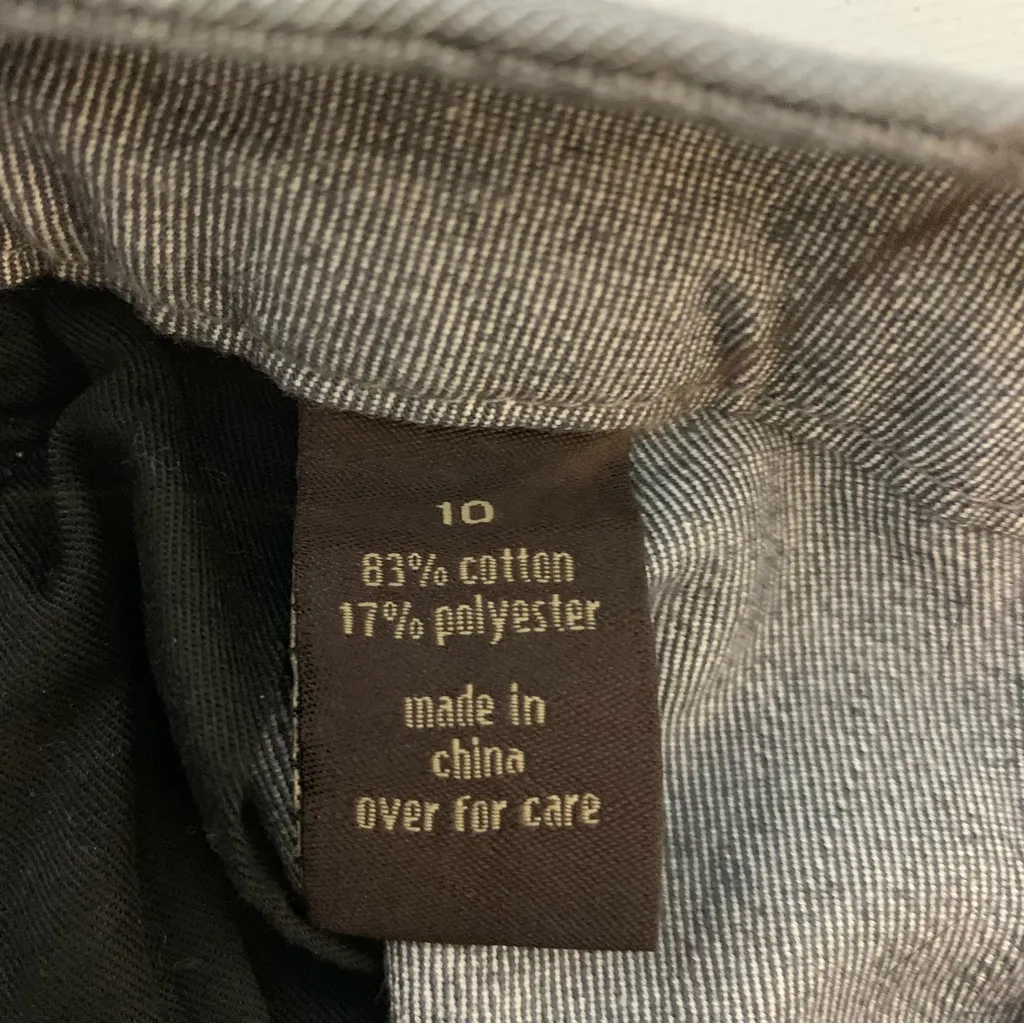 The Limited 678 Wide Leg Gray Jeans - Size 10 - Image 4