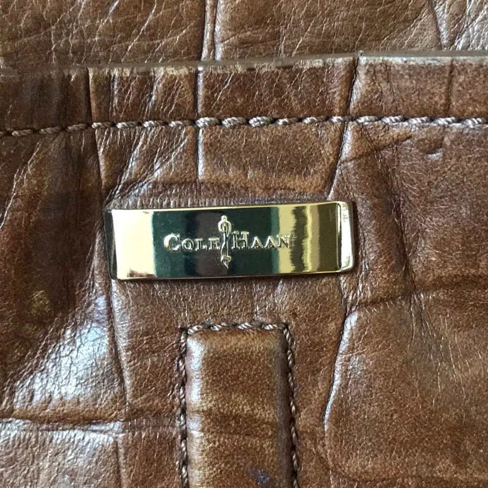 Cole Haan Brown Leather Handbag - Image 2