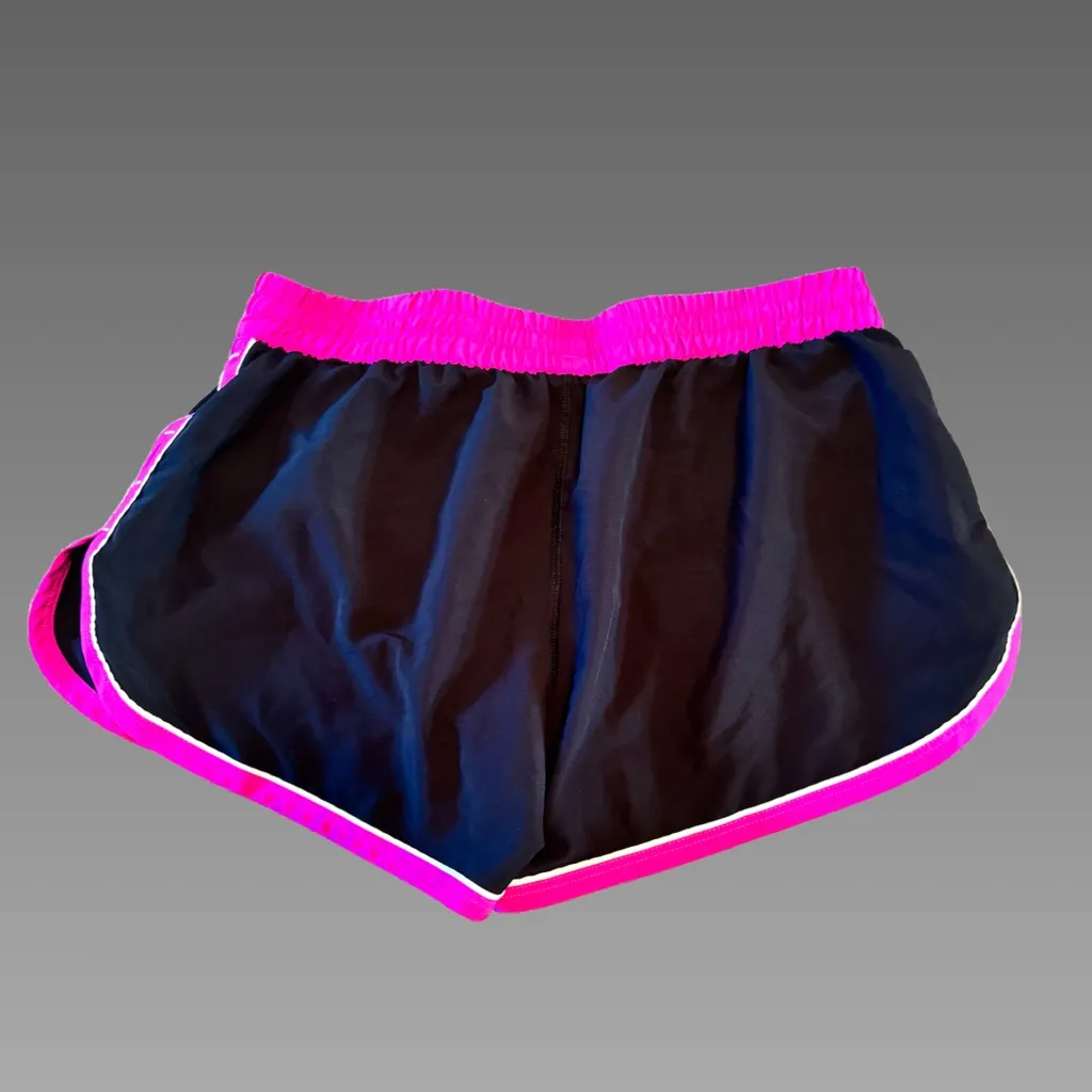Black & Pink Dri-Fit, Semi-fitted Under Armour Athletic Shorts-Small - Image 2