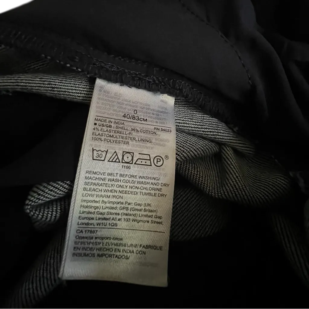 Banana Republic Wide Leg Sleeveless Belted Dark Denim Jumpsuit. Size 0. - Image 11