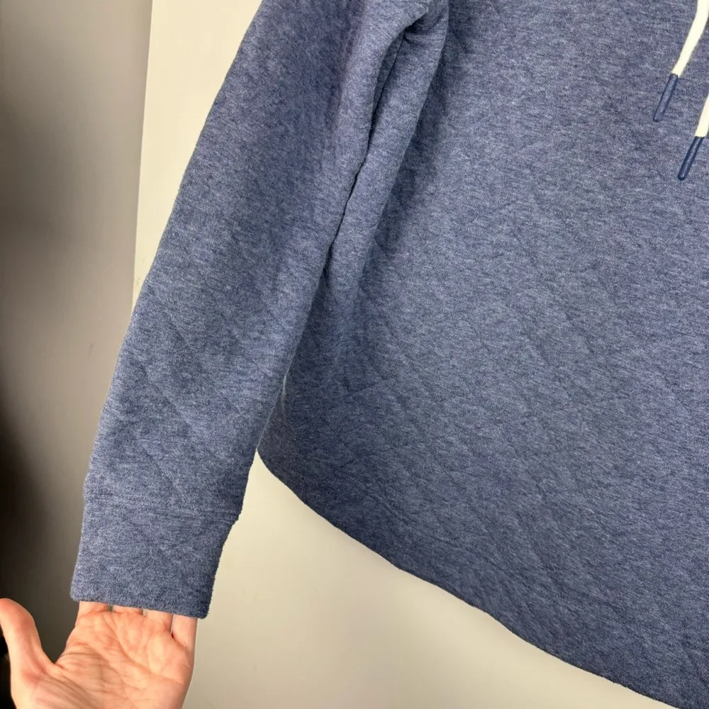 Vineyard Vines Womens Pullover Sz XS Blue Quilted Cowl Neck Sweatshirt - Image 8