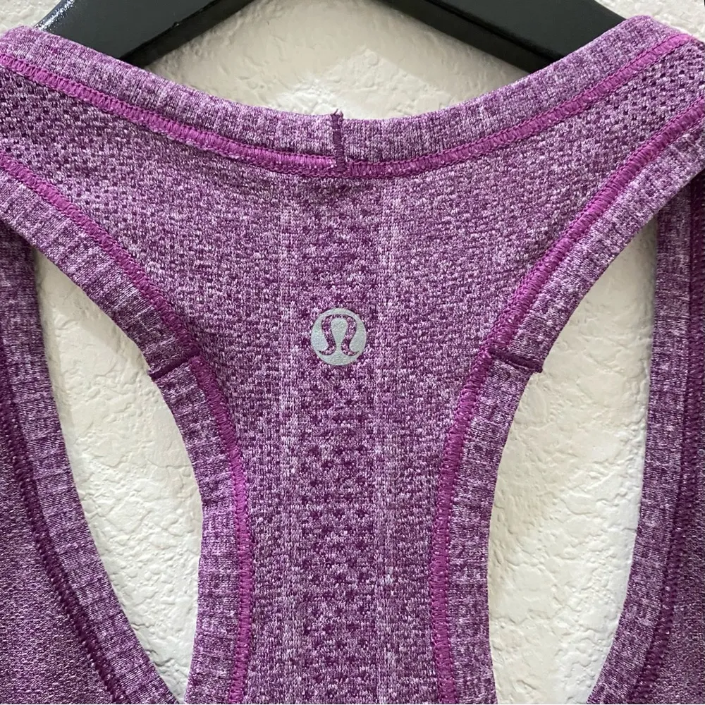 LULULEMON Run: Swiftly Tech Racerback Tank Heathered Tender Violet Size 6 - Image 10
