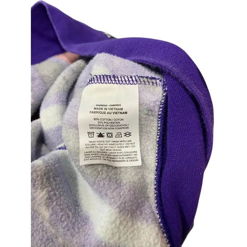 Nike Sportswear Airloom Fleece Sweatshirt Purple Size L - Image 4