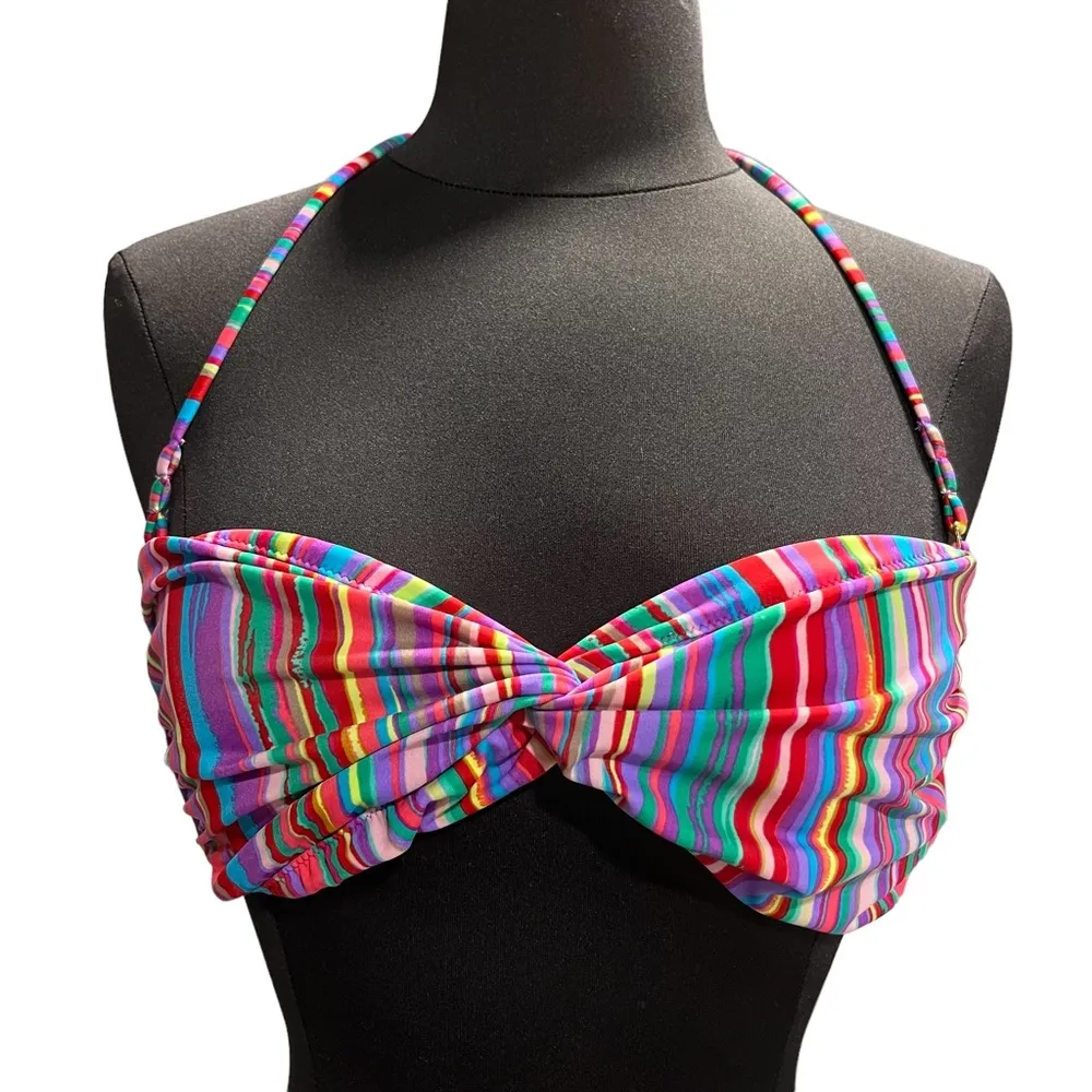 Victoria’s Secret Convertible Stripe Bandeau Bikini Top - Image 2