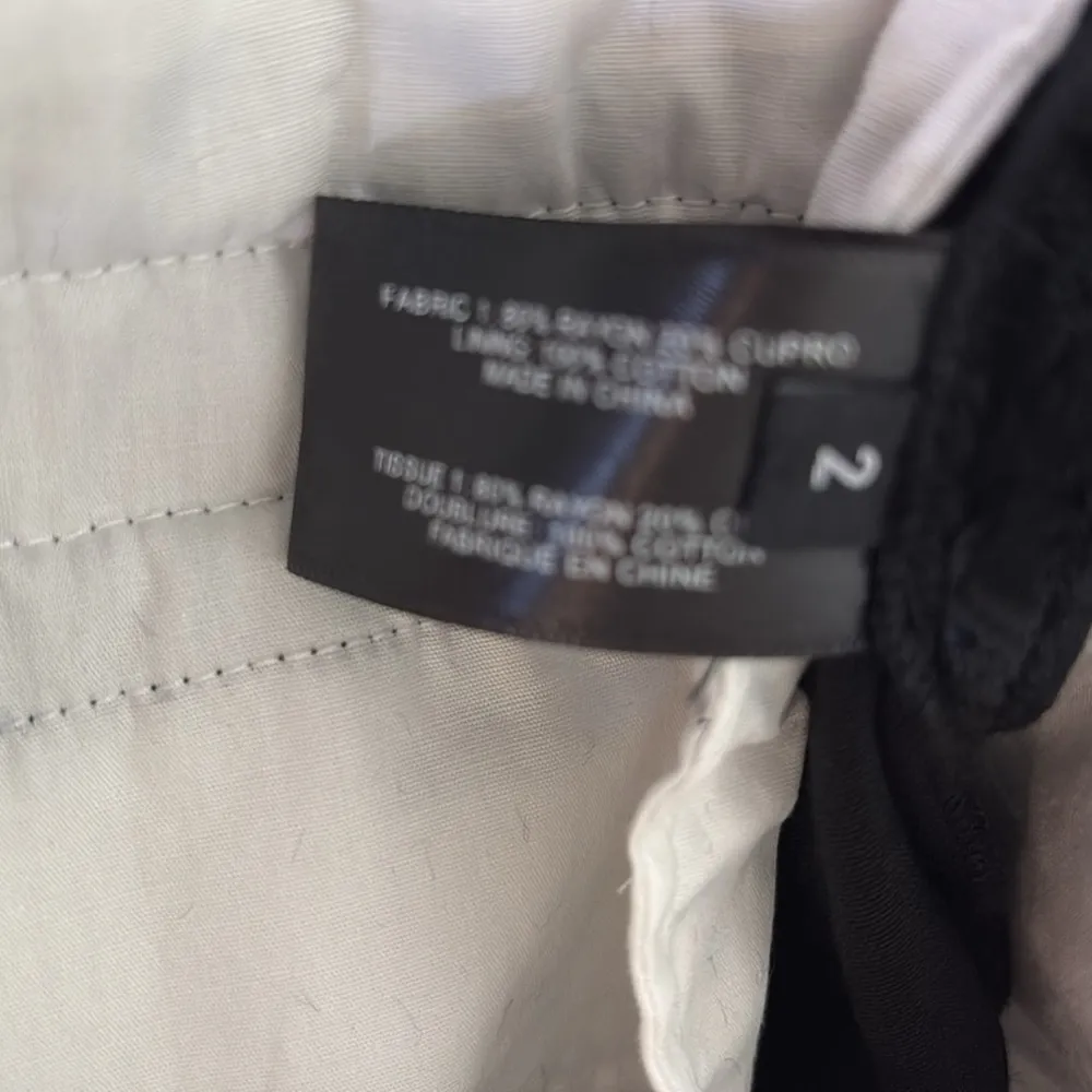 Proenza Schouler Black Crushed Velvet Belted Pants size 2 - Image 4