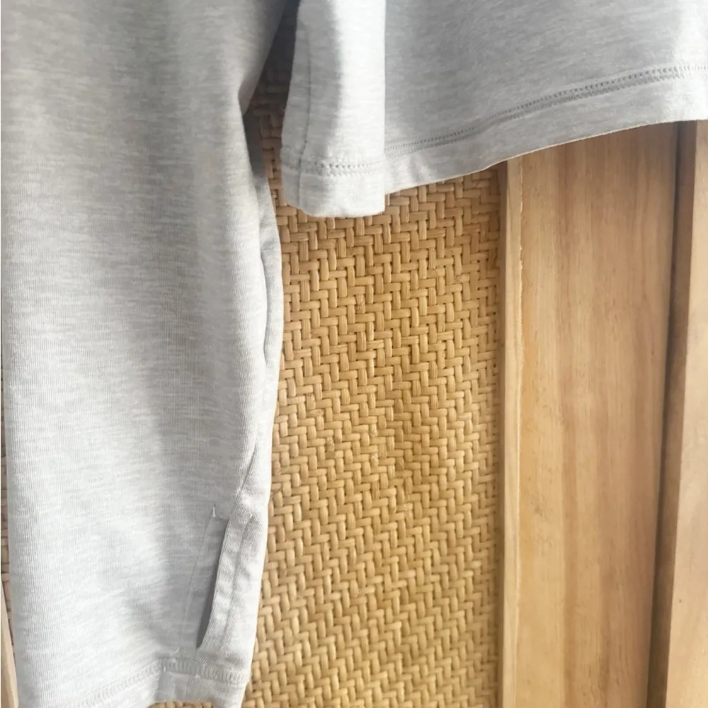 Athleta Uptempo Short Hoodie Norwegian Grey size XS Crop Oversized Lightweight - Image 8