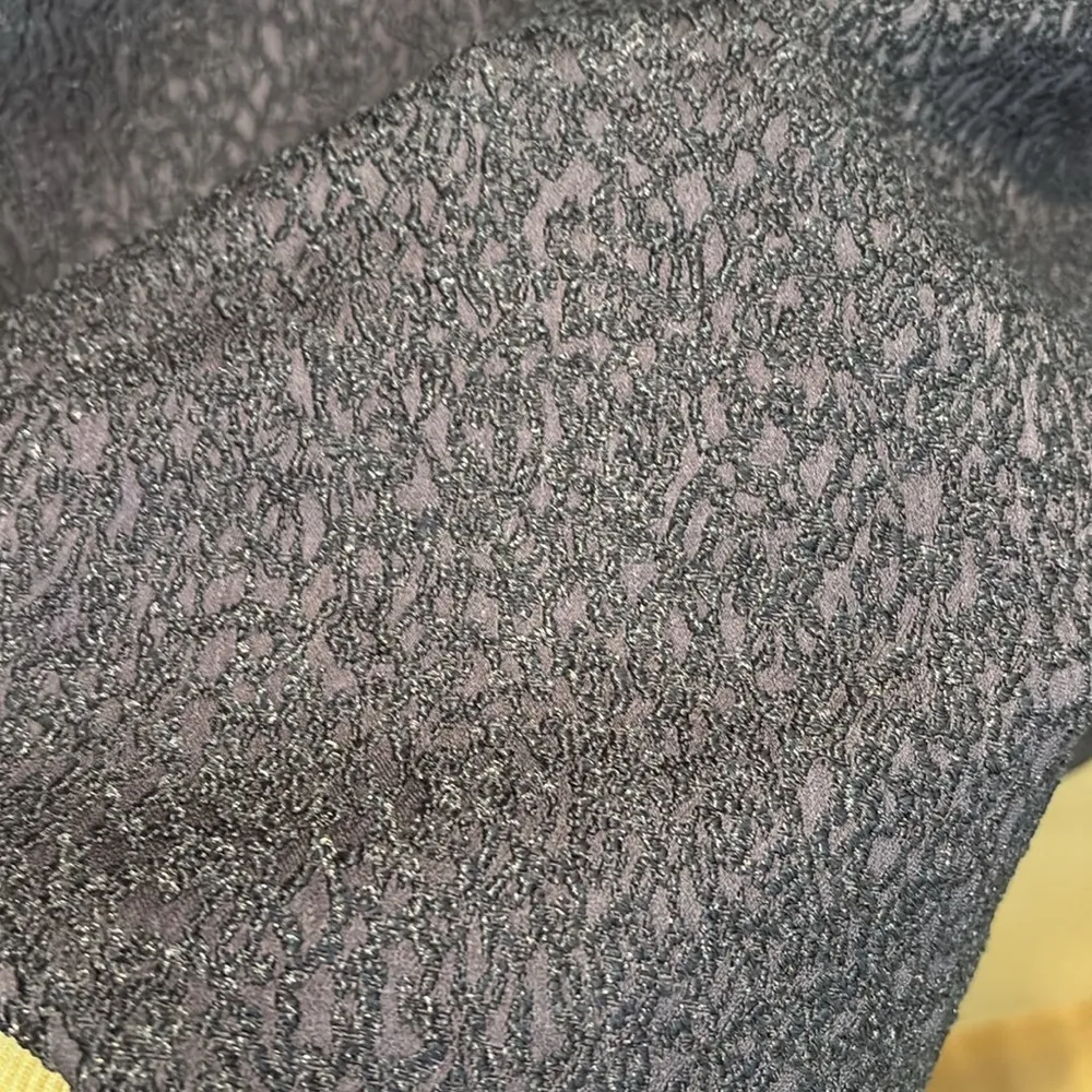 Kay Unger Dress 100% Silk Formal Knee Length Gown Metallic Size 12 - Image 3