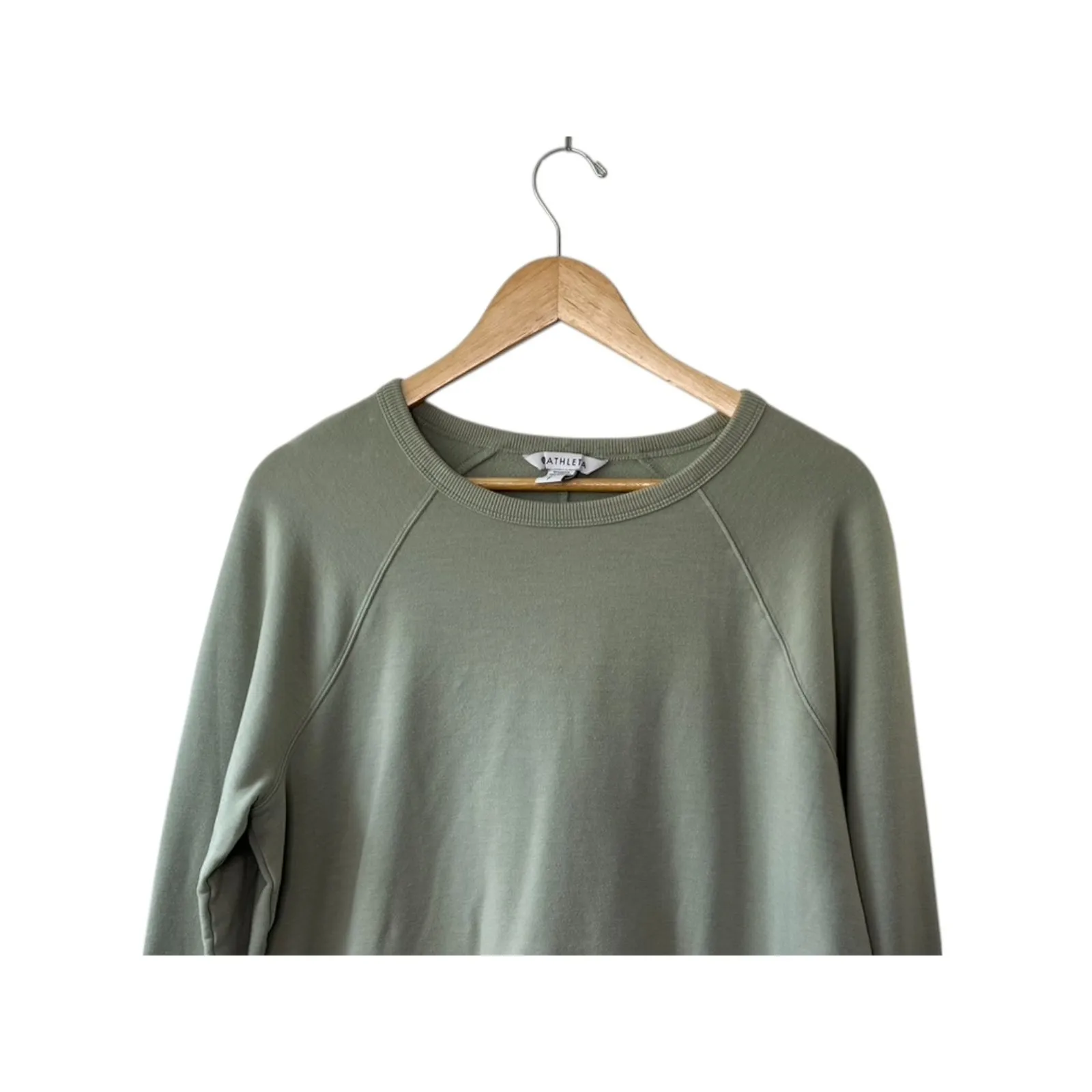 Athleta Green Coaster Luxe Recover Sweatshirt Women's Size Small - Image 2