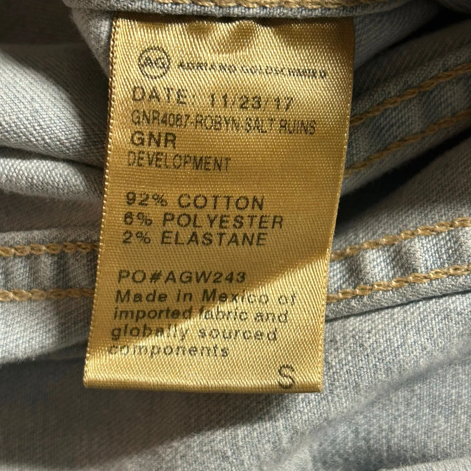 AG Adriano Goldschmied Denim Jean Button Front Trucker Jacket S Small NWOT - Image 9