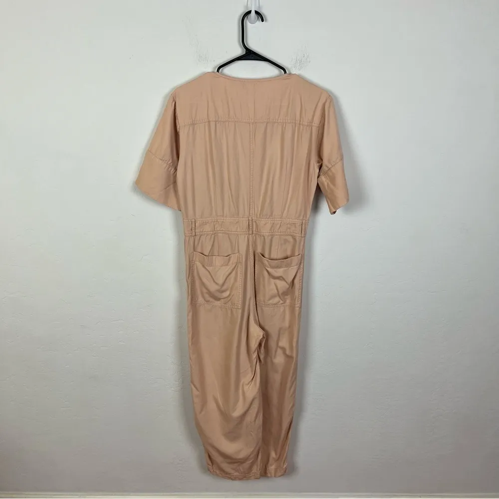 Madewell Top-Stitched Coverall Jumpsuit in Blush - Image 7