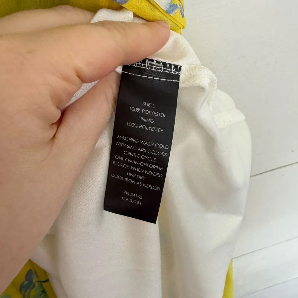 Jessica Howard Women’s 4P Yellow Floral Dress New - Image 4