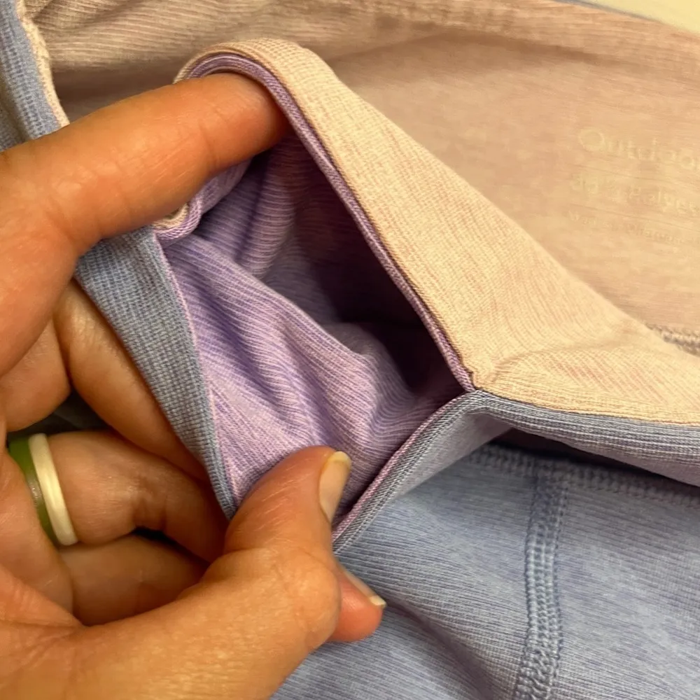 Outdoor Voices Leggings X-Size Small Spring Lilac Colorblock 7/8 High Rise - Image 7