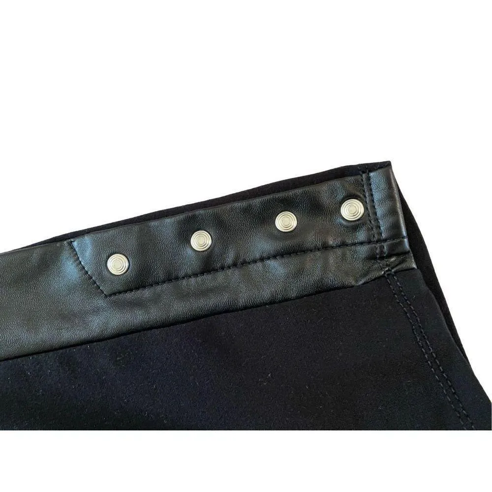 Worthington Pleather Trim Leggings Formal Everyday Casual Winter Comfort - Image 3