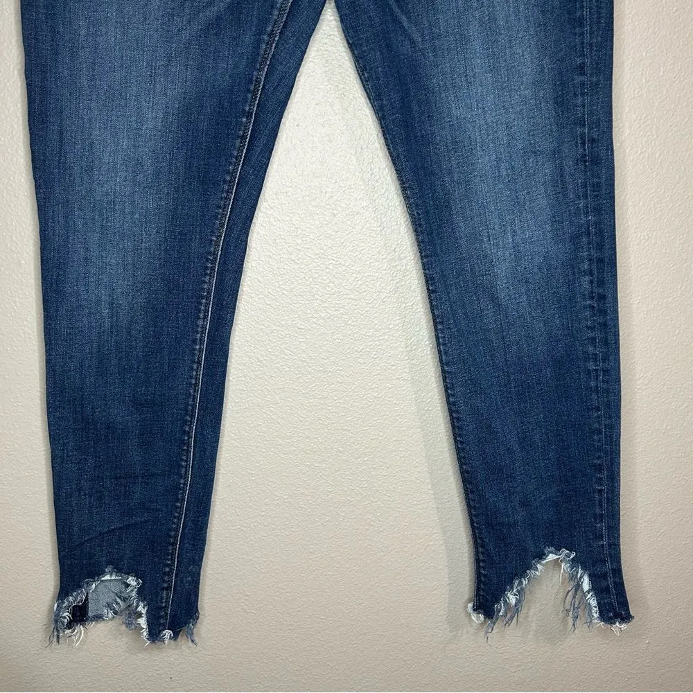 Hudson Blair super skinny raw chewed hem high rise denim jeans women’s size 31 - Image 5