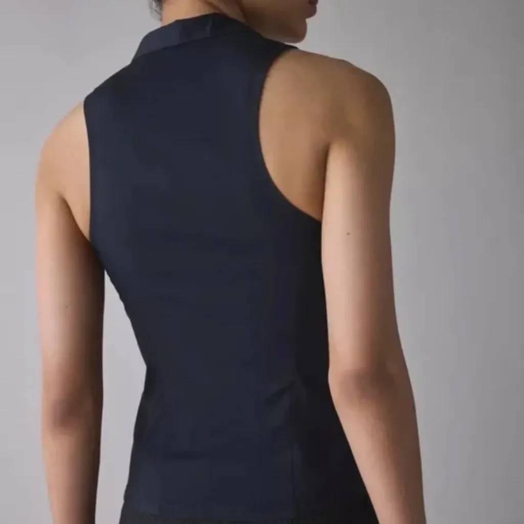 Urban Outfitters Party Girl‎ Cotton-Blend Button Down Sleeveless Top Size S - Image 3